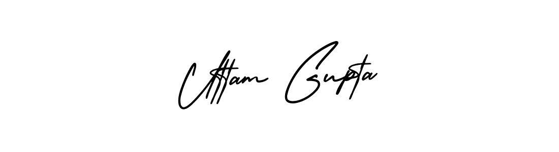 It looks lik you need a new signature style for name Uttam Gupta. Design unique handwritten (AmerikaSignatureDemo-Regular) signature with our free signature maker in just a few clicks. Uttam Gupta signature style 3 images and pictures png