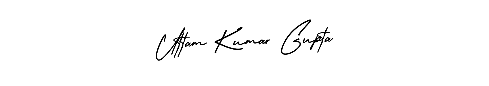 How to Draw Uttam Kumar Gupta signature style? AmerikaSignatureDemo-Regular is a latest design signature styles for name Uttam Kumar Gupta. Uttam Kumar Gupta signature style 3 images and pictures png