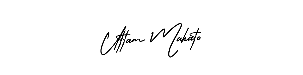 Make a beautiful signature design for name Uttam Mahato. Use this online signature maker to create a handwritten signature for free. Uttam Mahato signature style 3 images and pictures png