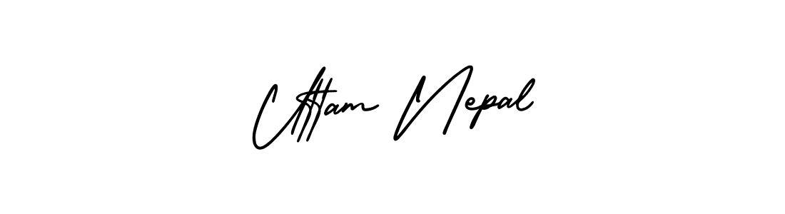 Best and Professional Signature Style for Uttam Nepal. AmerikaSignatureDemo-Regular Best Signature Style Collection. Uttam Nepal signature style 3 images and pictures png