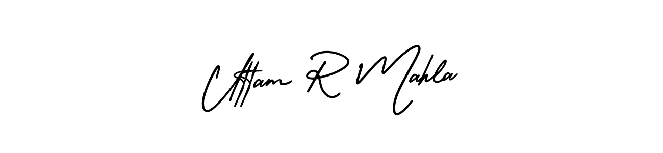 Best and Professional Signature Style for Uttam R Mahla. AmerikaSignatureDemo-Regular Best Signature Style Collection. Uttam R Mahla signature style 3 images and pictures png