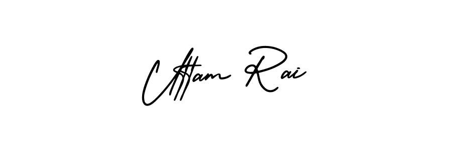 Make a beautiful signature design for name Uttam Rai. With this signature (AmerikaSignatureDemo-Regular) style, you can create a handwritten signature for free. Uttam Rai signature style 3 images and pictures png