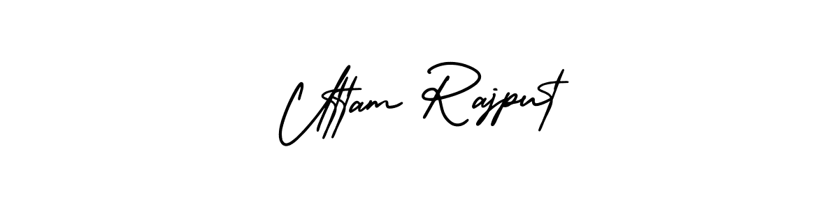 Make a beautiful signature design for name Uttam Rajput. With this signature (AmerikaSignatureDemo-Regular) style, you can create a handwritten signature for free. Uttam Rajput signature style 3 images and pictures png