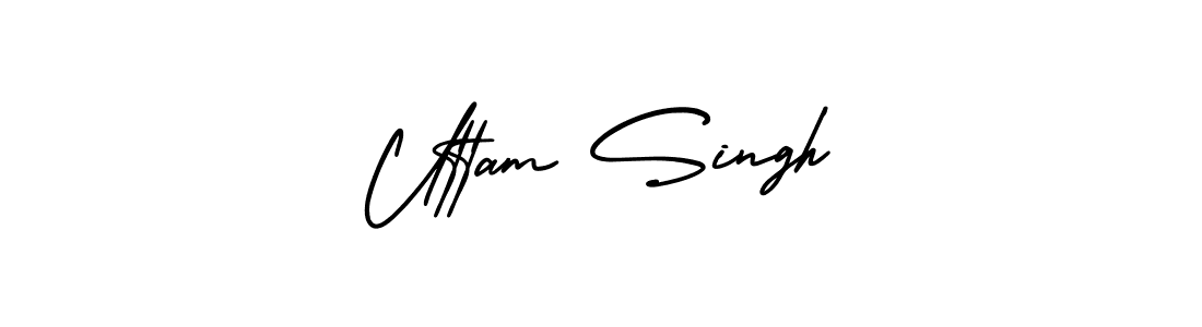 How to Draw Uttam Singh signature style? AmerikaSignatureDemo-Regular is a latest design signature styles for name Uttam Singh. Uttam Singh signature style 3 images and pictures png