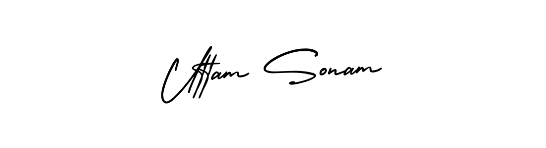 Best and Professional Signature Style for Uttam Sonam. AmerikaSignatureDemo-Regular Best Signature Style Collection. Uttam Sonam signature style 3 images and pictures png