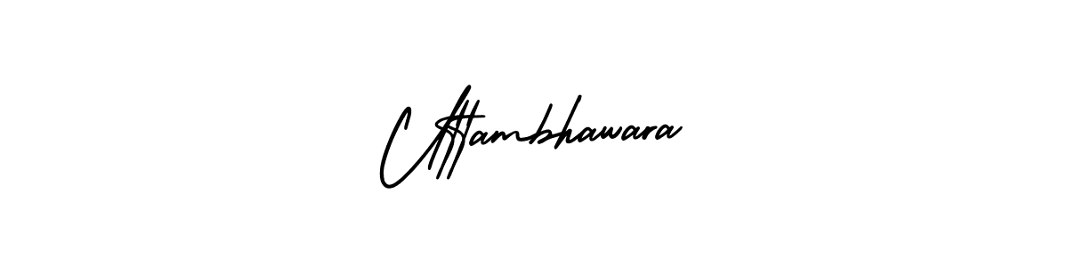 Make a beautiful signature design for name Uttambhawara. With this signature (AmerikaSignatureDemo-Regular) style, you can create a handwritten signature for free. Uttambhawara signature style 3 images and pictures png