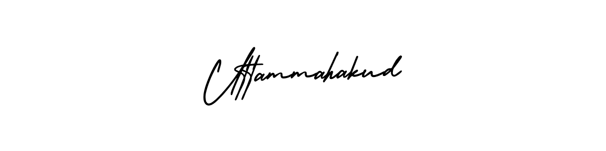 How to make Uttammahakud name signature. Use AmerikaSignatureDemo-Regular style for creating short signs online. This is the latest handwritten sign. Uttammahakud signature style 3 images and pictures png