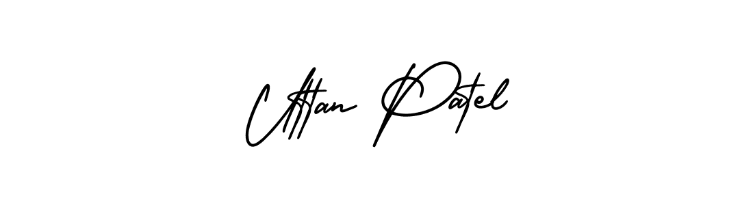 Make a beautiful signature design for name Uttan Patel. Use this online signature maker to create a handwritten signature for free. Uttan Patel signature style 3 images and pictures png