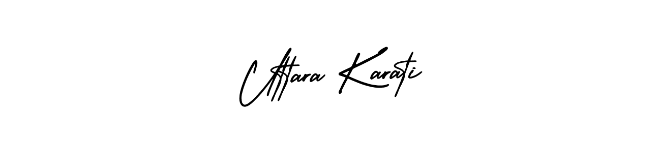 Create a beautiful signature design for name Uttara Karati. With this signature (AmerikaSignatureDemo-Regular) fonts, you can make a handwritten signature for free. Uttara Karati signature style 3 images and pictures png