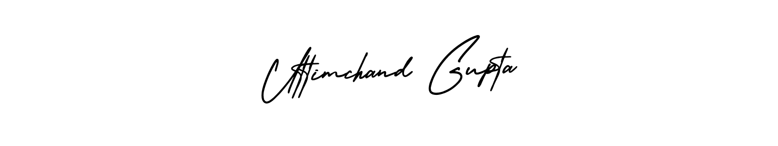 How to Draw Uttimchand Gupta signature style? AmerikaSignatureDemo-Regular is a latest design signature styles for name Uttimchand Gupta. Uttimchand Gupta signature style 3 images and pictures png