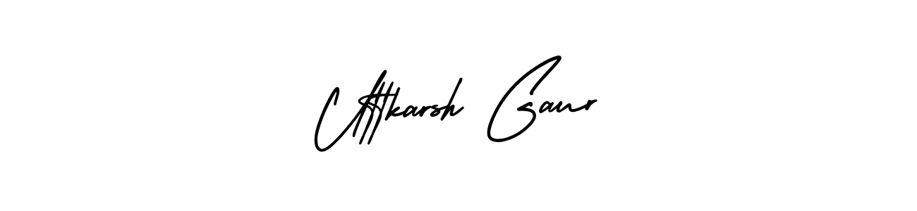 Here are the top 10 professional signature styles for the name Uttkarsh Gaur. These are the best autograph styles you can use for your name. Uttkarsh Gaur signature style 3 images and pictures png