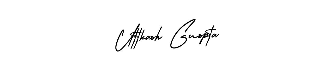 Best and Professional Signature Style for Uttkash Guspta. AmerikaSignatureDemo-Regular Best Signature Style Collection. Uttkash Guspta signature style 3 images and pictures png