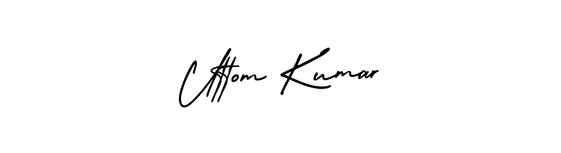 Create a beautiful signature design for name Uttom Kumar. With this signature (AmerikaSignatureDemo-Regular) fonts, you can make a handwritten signature for free. Uttom Kumar signature style 3 images and pictures png