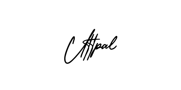 You should practise on your own different ways (AmerikaSignatureDemo-Regular) to write your name (Uttpal) in signature. don't let someone else do it for you. Uttpal signature style 3 images and pictures png