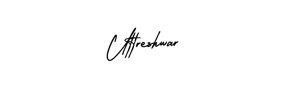 if you are searching for the best signature style for your name Uttreshwar. so please give up your signature search. here we have designed multiple signature styles  using AmerikaSignatureDemo-Regular. Uttreshwar signature style 3 images and pictures png