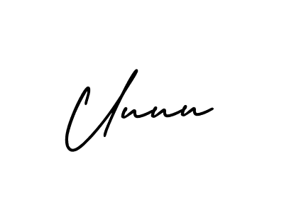 The best way (AmerikaSignatureDemo-Regular) to make a short signature is to pick only two or three words in your name. The name Uuuu include a total of six letters. For converting this name. Uuuu signature style 3 images and pictures png