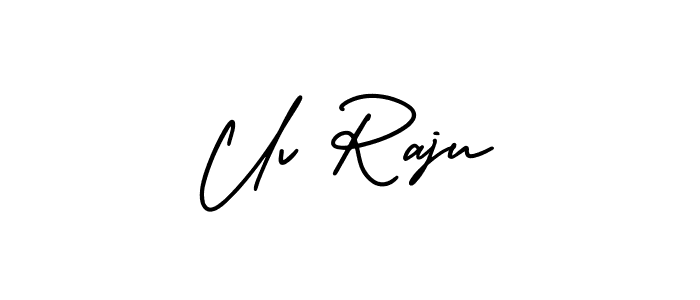 You can use this online signature creator to create a handwritten signature for the name Uv Raju. This is the best online autograph maker. Uv Raju signature style 3 images and pictures png