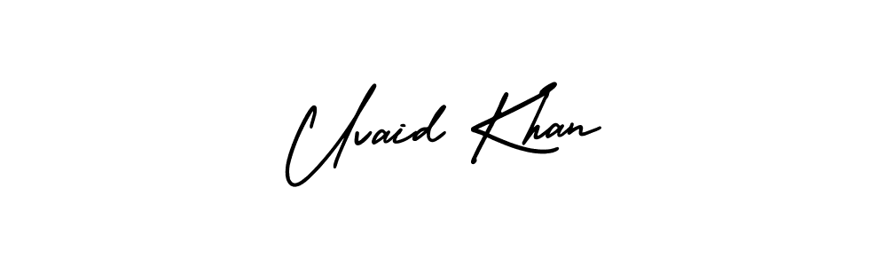 Design your own signature with our free online signature maker. With this signature software, you can create a handwritten (AmerikaSignatureDemo-Regular) signature for name Uvaid Khan. Uvaid Khan signature style 3 images and pictures png