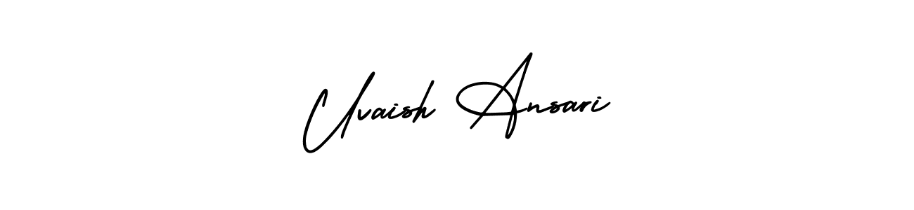 How to Draw Uvaish Ansari signature style? AmerikaSignatureDemo-Regular is a latest design signature styles for name Uvaish Ansari. Uvaish Ansari signature style 3 images and pictures png