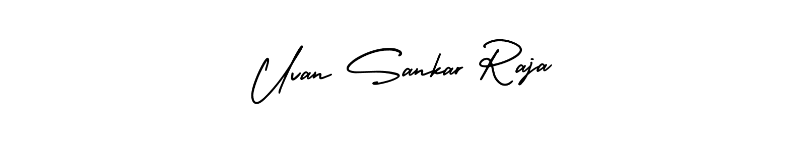 It looks lik you need a new signature style for name Uvan Sankar Raja. Design unique handwritten (AmerikaSignatureDemo-Regular) signature with our free signature maker in just a few clicks. Uvan Sankar Raja signature style 3 images and pictures png