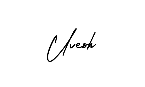 Also we have Uvesh name is the best signature style. Create professional handwritten signature collection using AmerikaSignatureDemo-Regular autograph style. Uvesh signature style 3 images and pictures png