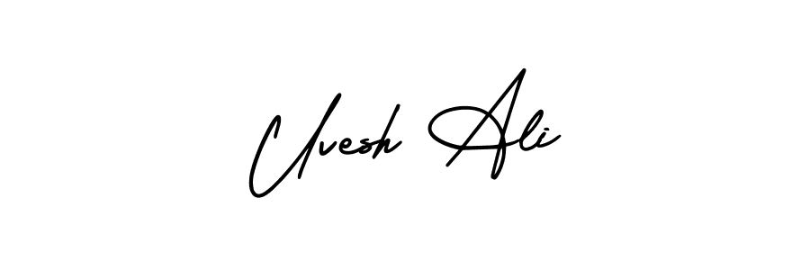 Here are the top 10 professional signature styles for the name Uvesh Ali. These are the best autograph styles you can use for your name. Uvesh Ali signature style 3 images and pictures png