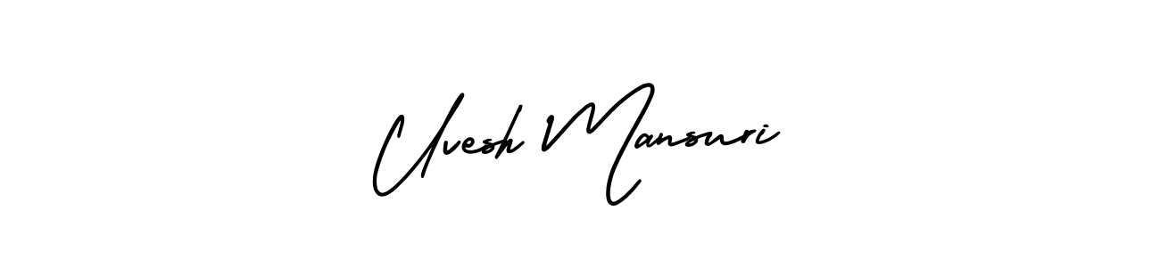 Design your own signature with our free online signature maker. With this signature software, you can create a handwritten (AmerikaSignatureDemo-Regular) signature for name Uvesh Mansuri. Uvesh Mansuri signature style 3 images and pictures png