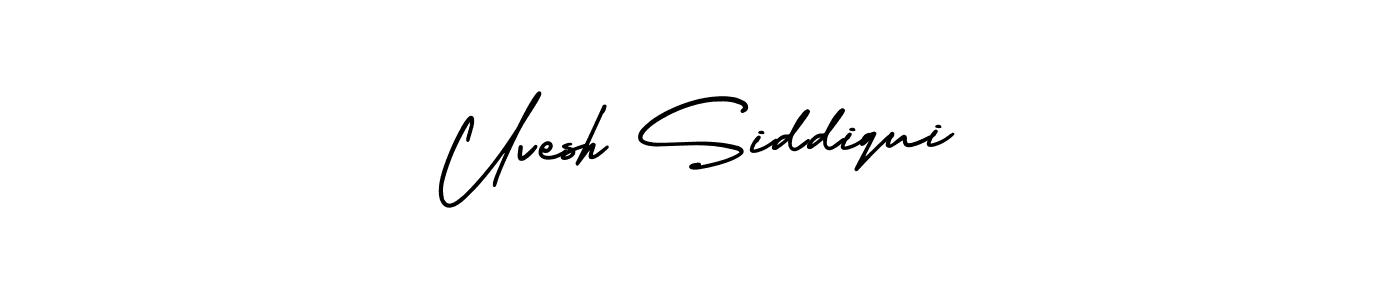 AmerikaSignatureDemo-Regular is a professional signature style that is perfect for those who want to add a touch of class to their signature. It is also a great choice for those who want to make their signature more unique. Get Uvesh Siddiqui name to fancy signature for free. Uvesh Siddiqui signature style 3 images and pictures png