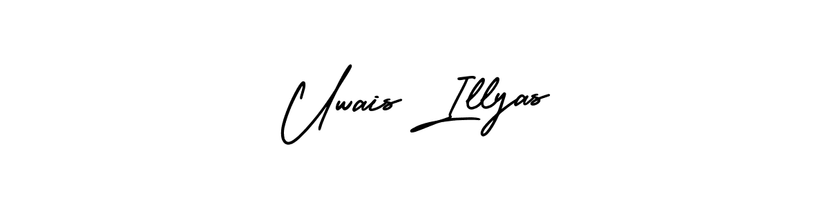 How to make Uwais Illyas name signature. Use AmerikaSignatureDemo-Regular style for creating short signs online. This is the latest handwritten sign. Uwais Illyas signature style 3 images and pictures png