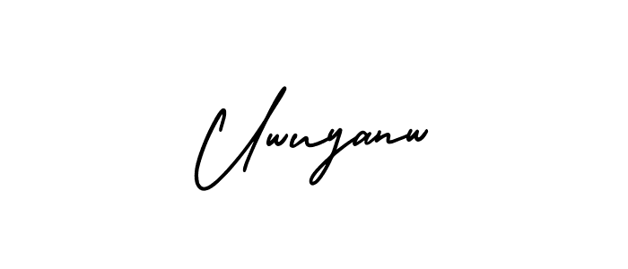 Best and Professional Signature Style for Uwuyanw. AmerikaSignatureDemo-Regular Best Signature Style Collection. Uwuyanw signature style 3 images and pictures png