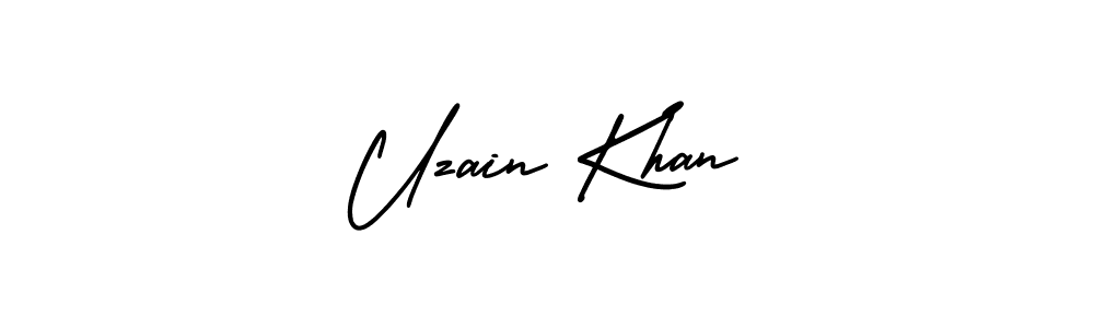 Design your own signature with our free online signature maker. With this signature software, you can create a handwritten (AmerikaSignatureDemo-Regular) signature for name Uzain Khan. Uzain Khan signature style 3 images and pictures png