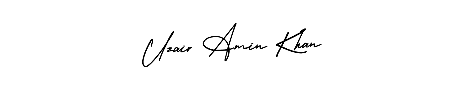 You can use this online signature creator to create a handwritten signature for the name Uzair Amin Khan. This is the best online autograph maker. Uzair Amin Khan signature style 3 images and pictures png