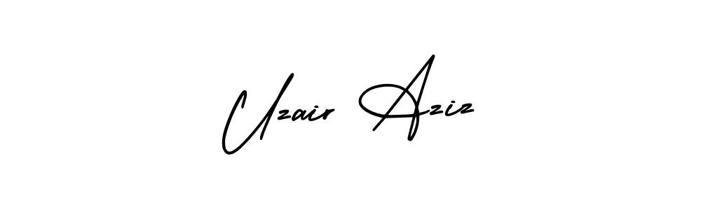 Check out images of Autograph of Uzair Aziz name. Actor Uzair Aziz Signature Style. AmerikaSignatureDemo-Regular is a professional sign style online. Uzair Aziz signature style 3 images and pictures png