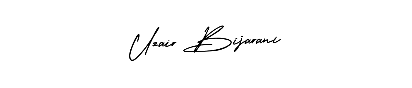 Check out images of Autograph of Uzair Bijarani name. Actor Uzair Bijarani Signature Style. AmerikaSignatureDemo-Regular is a professional sign style online. Uzair Bijarani signature style 3 images and pictures png