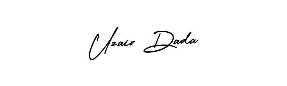 Similarly AmerikaSignatureDemo-Regular is the best handwritten signature design. Signature creator online .You can use it as an online autograph creator for name Uzair Dada. Uzair Dada signature style 3 images and pictures png