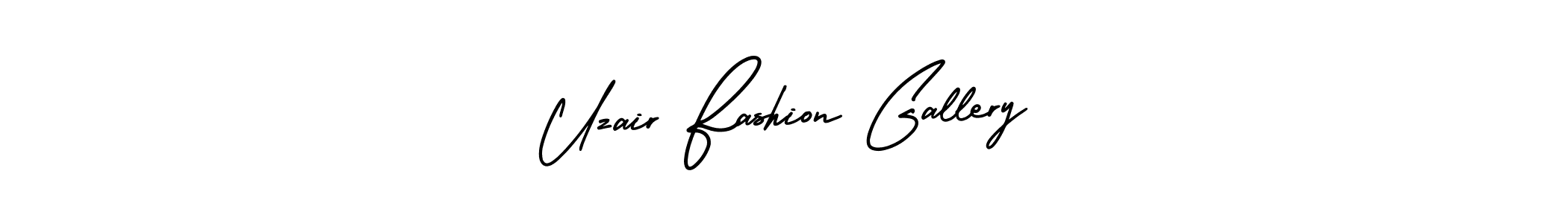 AmerikaSignatureDemo-Regular is a professional signature style that is perfect for those who want to add a touch of class to their signature. It is also a great choice for those who want to make their signature more unique. Get Uzair Fashion Gallery name to fancy signature for free. Uzair Fashion Gallery signature style 3 images and pictures png
