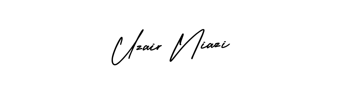 Make a beautiful signature design for name Uzair Niazi. With this signature (AmerikaSignatureDemo-Regular) style, you can create a handwritten signature for free. Uzair Niazi signature style 3 images and pictures png