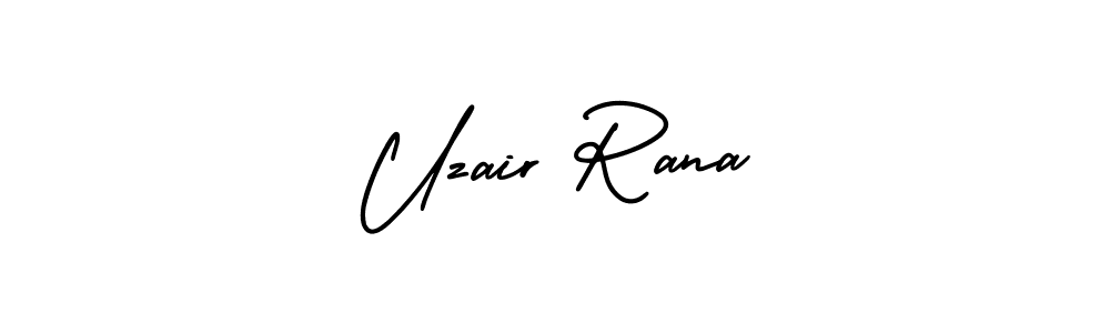 How to Draw Uzair Rana signature style? AmerikaSignatureDemo-Regular is a latest design signature styles for name Uzair Rana. Uzair Rana signature style 3 images and pictures png