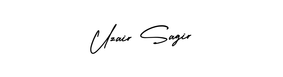 Best and Professional Signature Style for Uzair Sagir. AmerikaSignatureDemo-Regular Best Signature Style Collection. Uzair Sagir signature style 3 images and pictures png