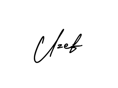 Make a beautiful signature design for name Uzef. With this signature (AmerikaSignatureDemo-Regular) style, you can create a handwritten signature for free. Uzef signature style 3 images and pictures png