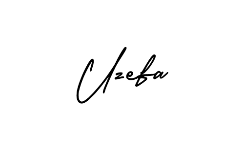if you are searching for the best signature style for your name Uzefa. so please give up your signature search. here we have designed multiple signature styles  using AmerikaSignatureDemo-Regular. Uzefa signature style 3 images and pictures png