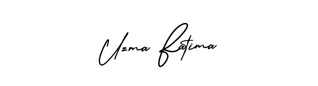AmerikaSignatureDemo-Regular is a professional signature style that is perfect for those who want to add a touch of class to their signature. It is also a great choice for those who want to make their signature more unique. Get Uzma Fatima name to fancy signature for free. Uzma Fatima signature style 3 images and pictures png