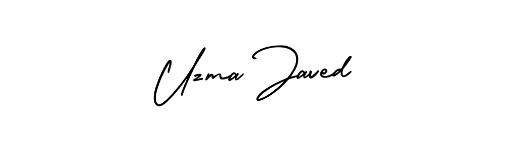 Check out images of Autograph of Uzma Javed name. Actor Uzma Javed Signature Style. AmerikaSignatureDemo-Regular is a professional sign style online. Uzma Javed signature style 3 images and pictures png