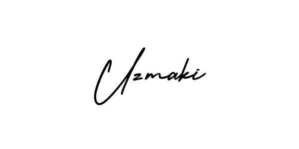 Create a beautiful signature design for name Uzmaki. With this signature (AmerikaSignatureDemo-Regular) fonts, you can make a handwritten signature for free. Uzmaki signature style 3 images and pictures png