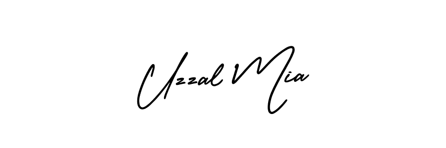 Make a beautiful signature design for name Uzzal Mia. Use this online signature maker to create a handwritten signature for free. Uzzal Mia signature style 3 images and pictures png