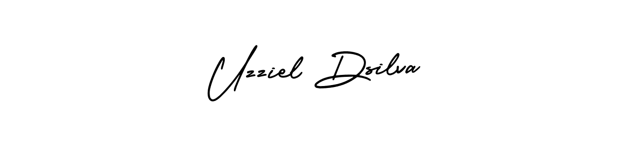 Design your own signature with our free online signature maker. With this signature software, you can create a handwritten (AmerikaSignatureDemo-Regular) signature for name Uzziel Dsilva. Uzziel Dsilva signature style 3 images and pictures png