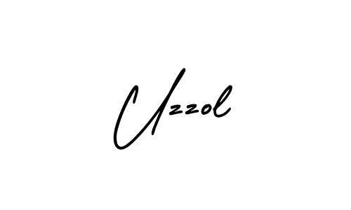 The best way (AmerikaSignatureDemo-Regular) to make a short signature is to pick only two or three words in your name. The name Uzzol include a total of six letters. For converting this name. Uzzol signature style 3 images and pictures png