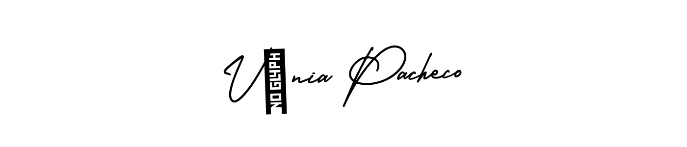 Use a signature maker to create a handwritten signature online. With this signature software, you can design (AmerikaSignatureDemo-Regular) your own signature for name Vânia Pacheco. Vânia Pacheco signature style 3 images and pictures png