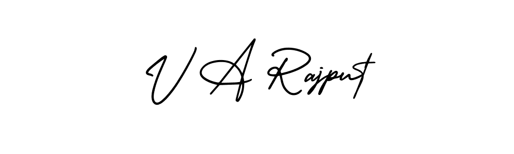 You can use this online signature creator to create a handwritten signature for the name V A Rajput. This is the best online autograph maker. V A Rajput signature style 3 images and pictures png