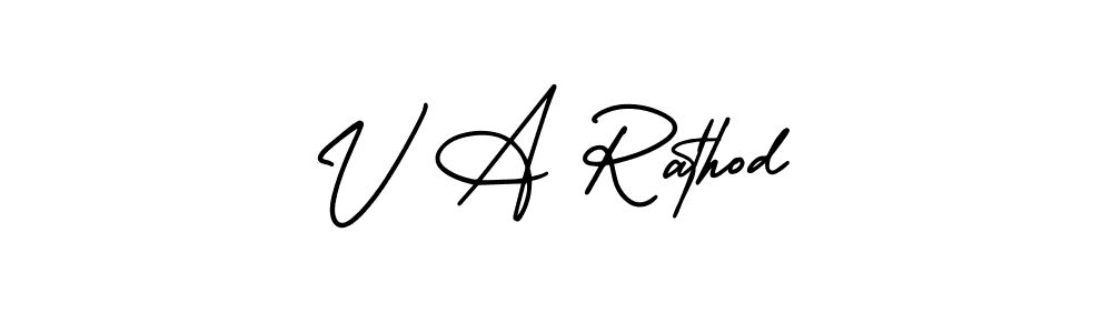 Check out images of Autograph of V A Rathod name. Actor V A Rathod Signature Style. AmerikaSignatureDemo-Regular is a professional sign style online. V A Rathod signature style 3 images and pictures png